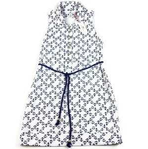 Vineyard Vines Anchor Print Eyelet Dress